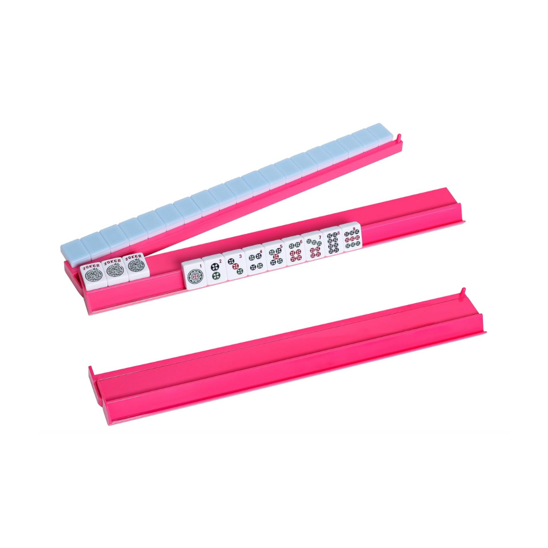 Pink Acrylic Mahjong Rack/Pusher