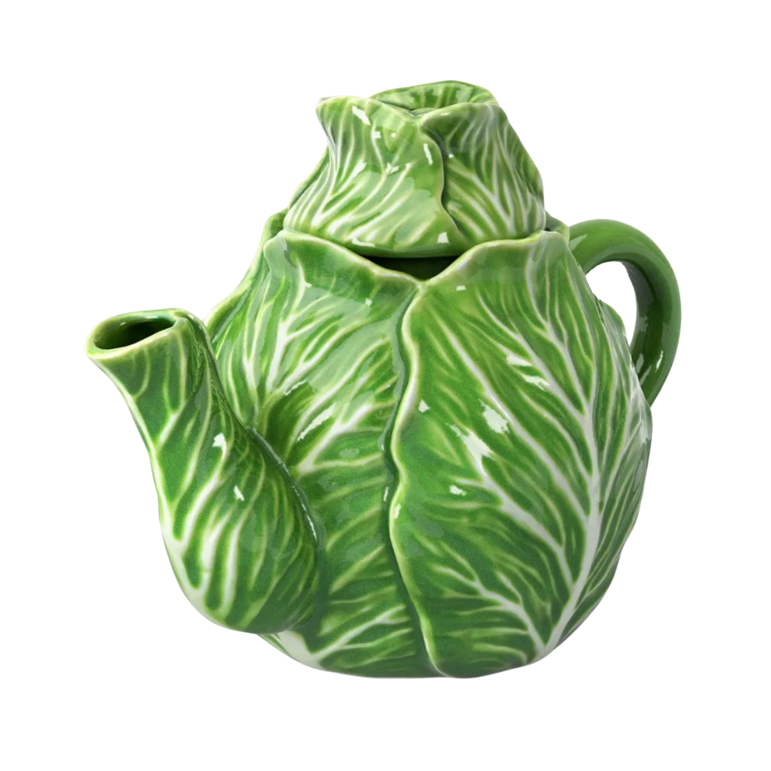 Stoneware Cabbage Teapot