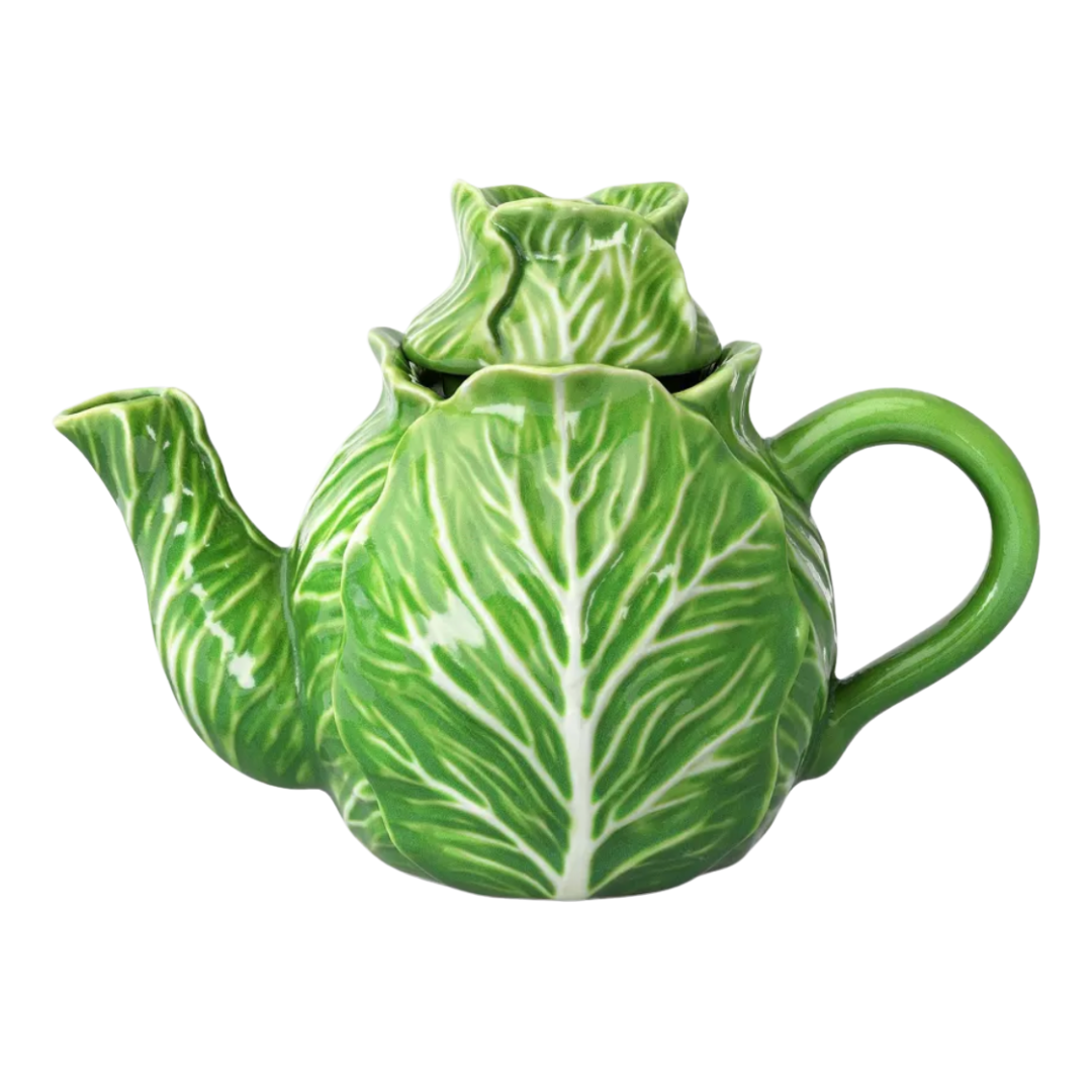 Stoneware Cabbage Teapot