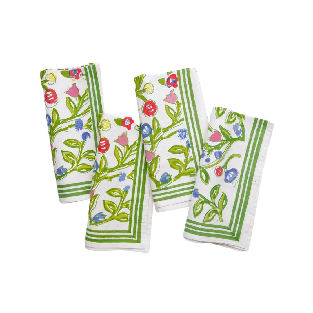 Pomegranate Inc Multicolor Floral Napkin