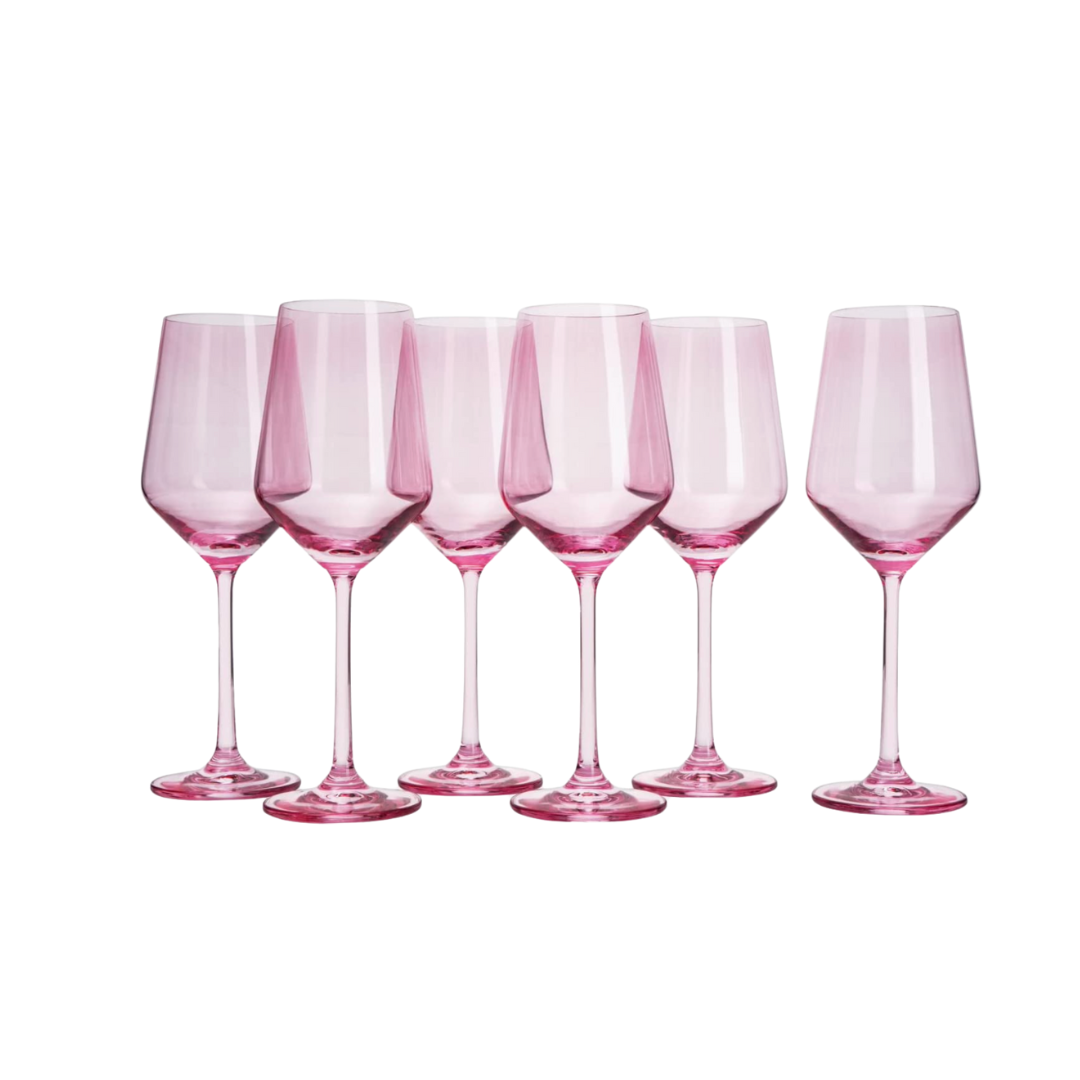 Light Pink Wine Glass