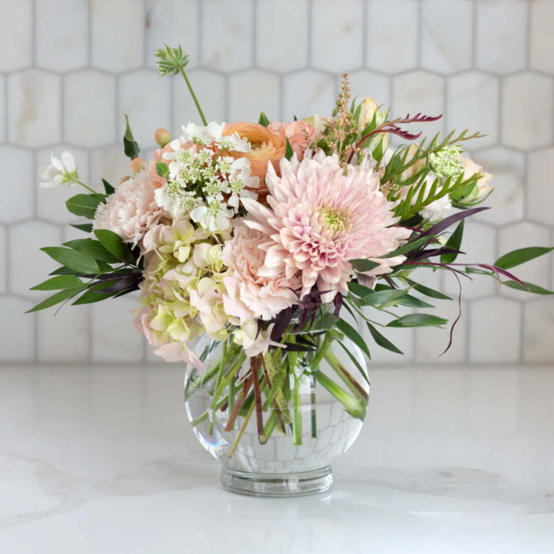 Ruffle Edge Vase Flower Arrangement Easter Pre-Order