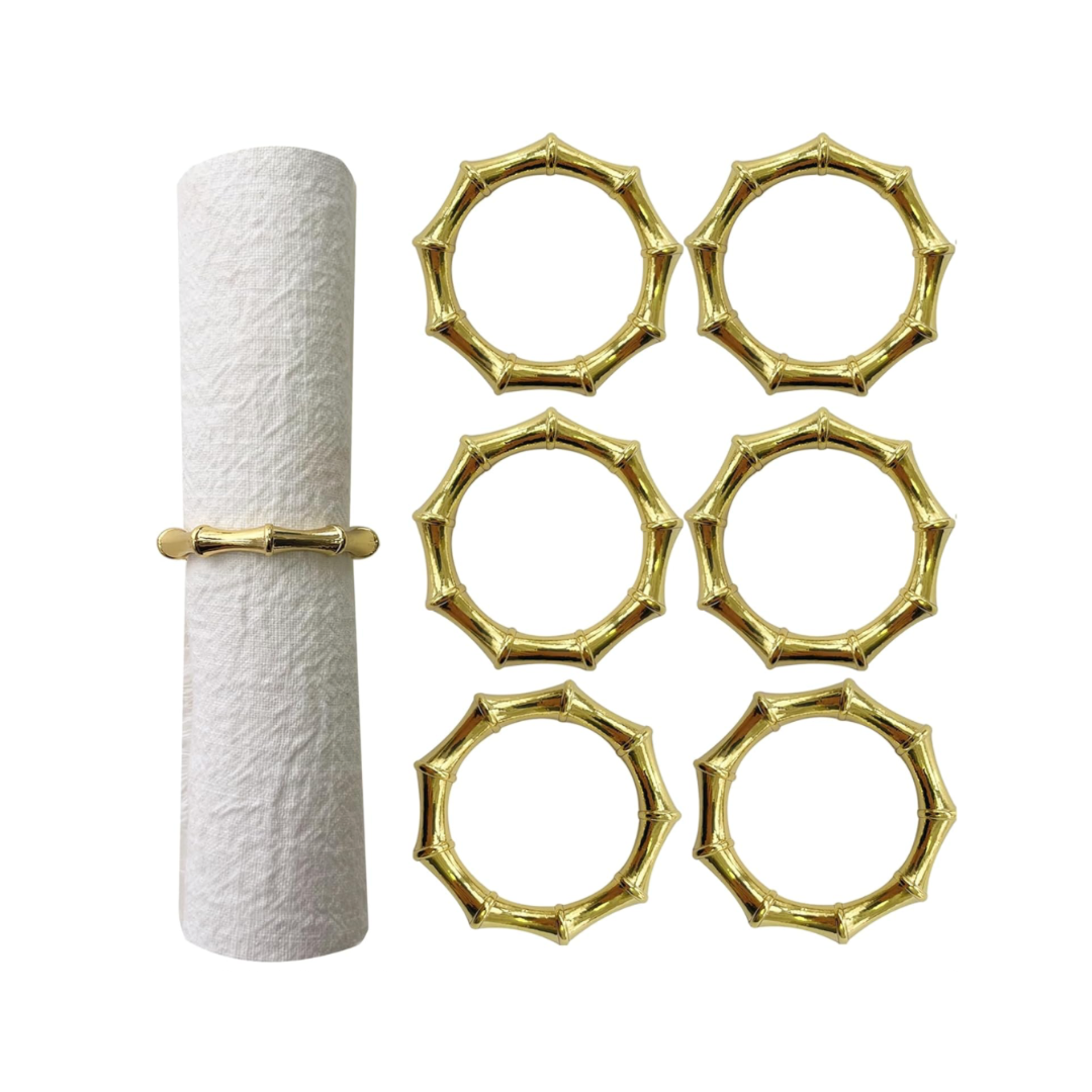 Gold Bamboo Napkin Ring
