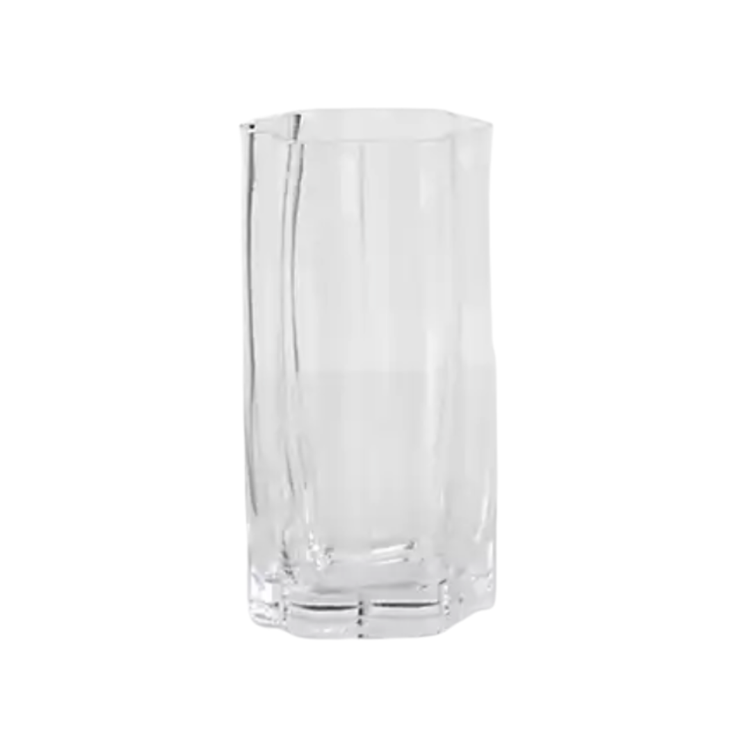 Clear Scallop Glass Tumbler