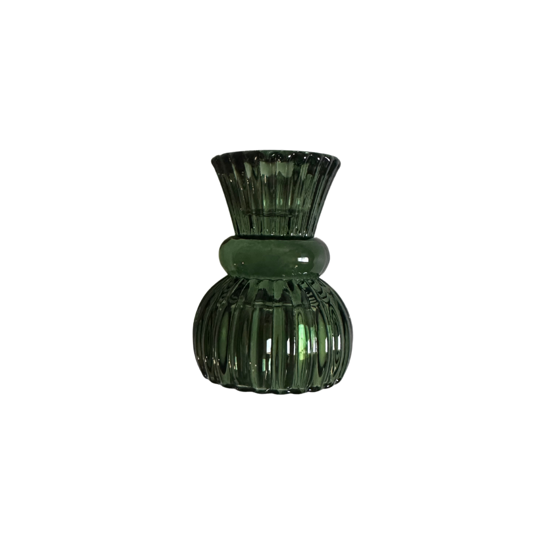 Green Candlestick Holder