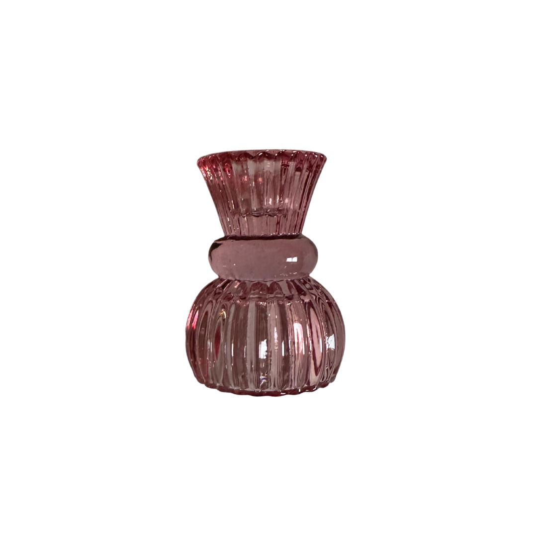 Pink Candlestick Holder