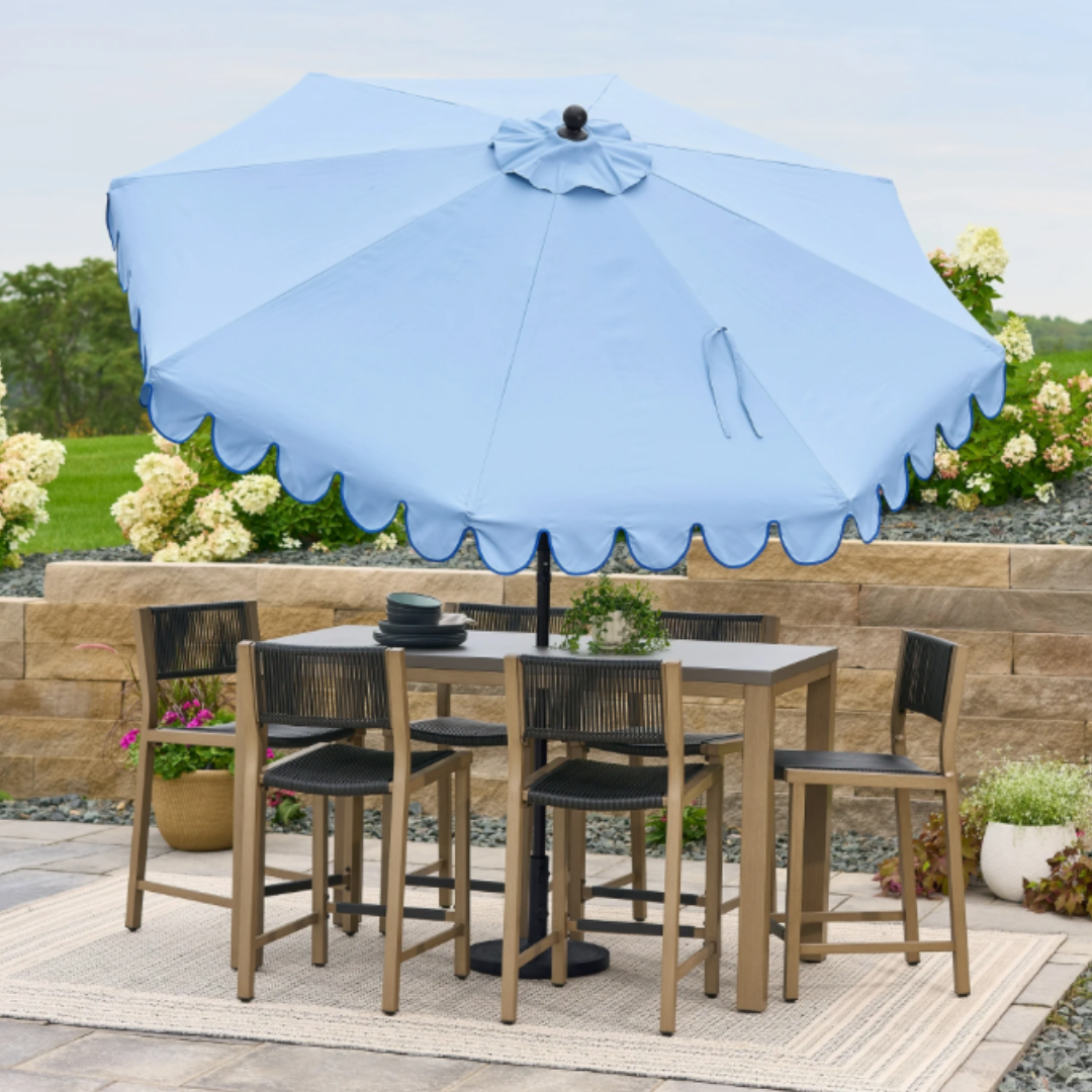 Blue Scallop Umbrella