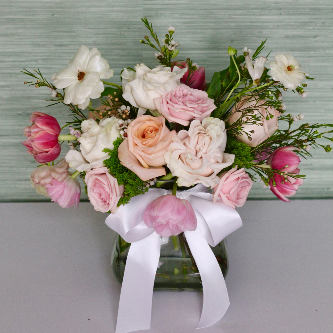 Large Square Vase Arrangement, Mother's Day Pre-Order