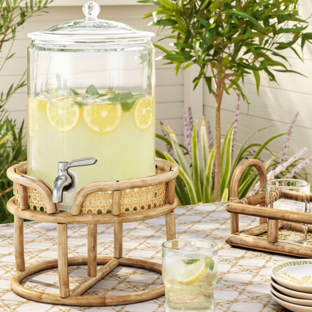 Bamboo/Rattan Beverage Dispenser