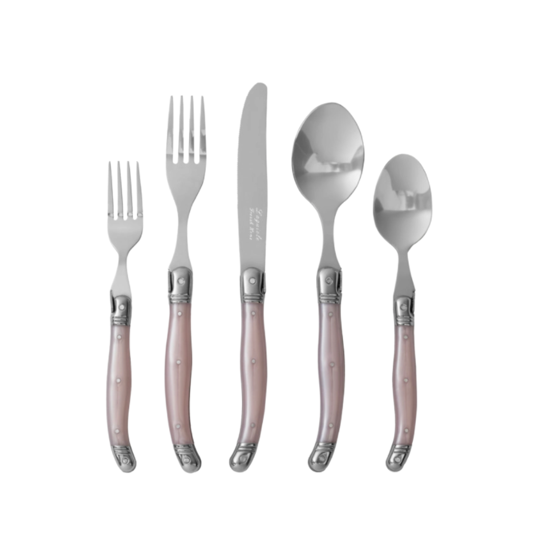 Laguiole Light Pink Flatware Set