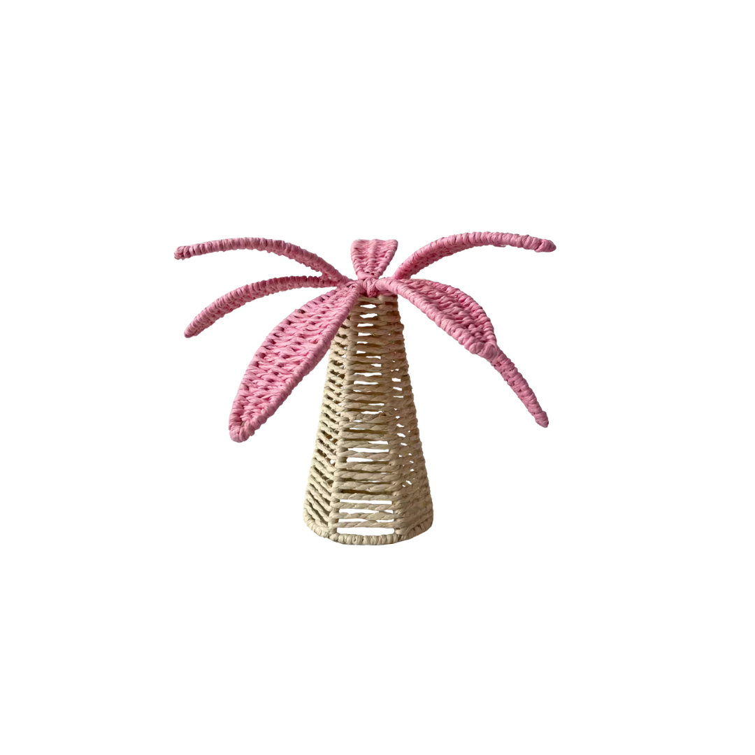 tabletop palm plant Pink Tabletop Palm Tree – Fete & Vignette