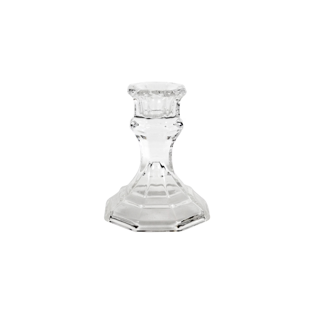 Glass Candlestick Holder