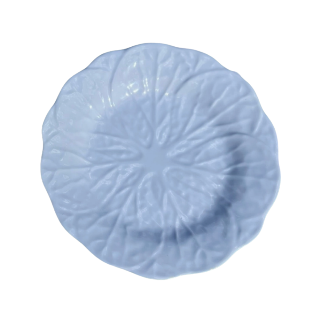 While Melamine Luncheon Cabbage Plate