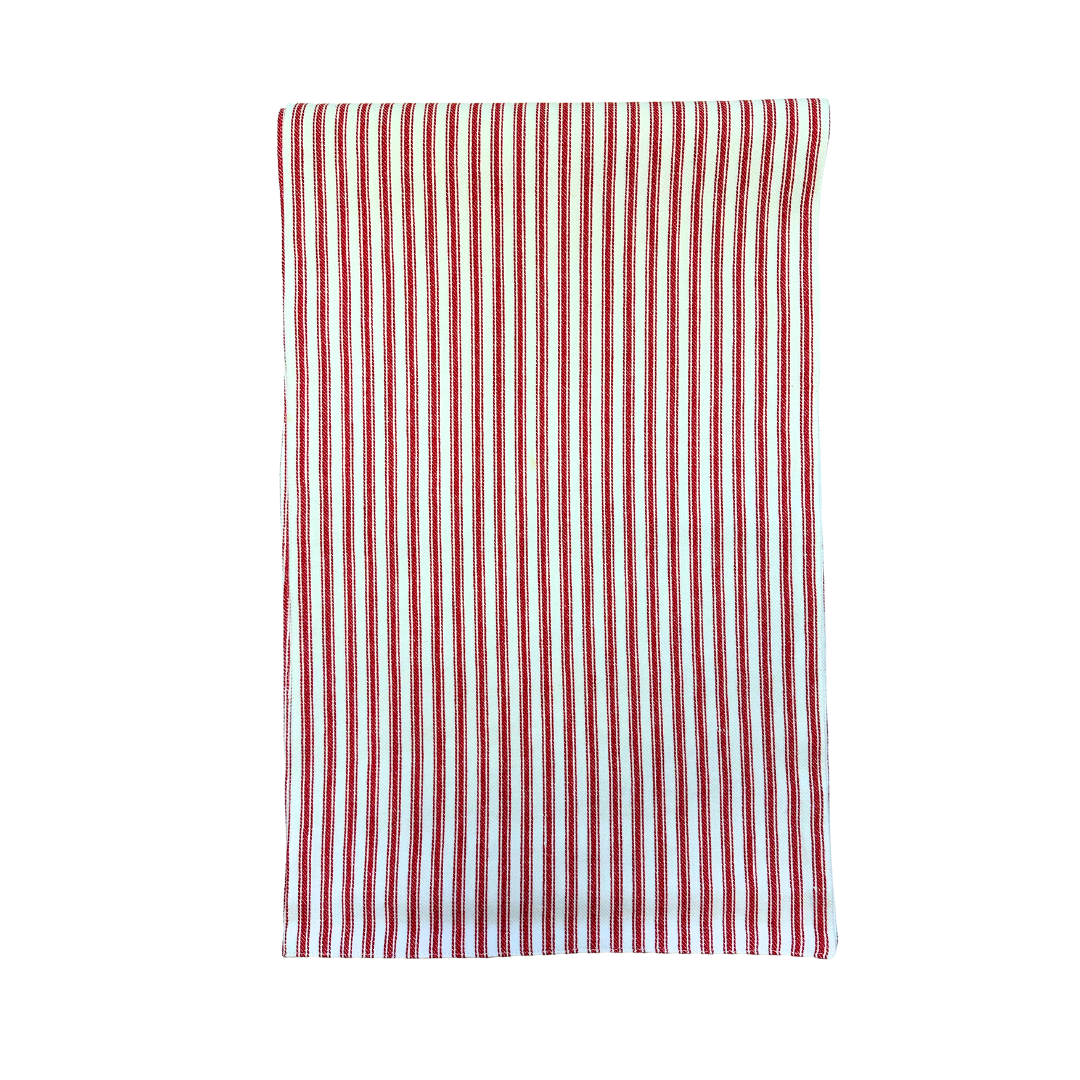 Red and White Stripe Runner