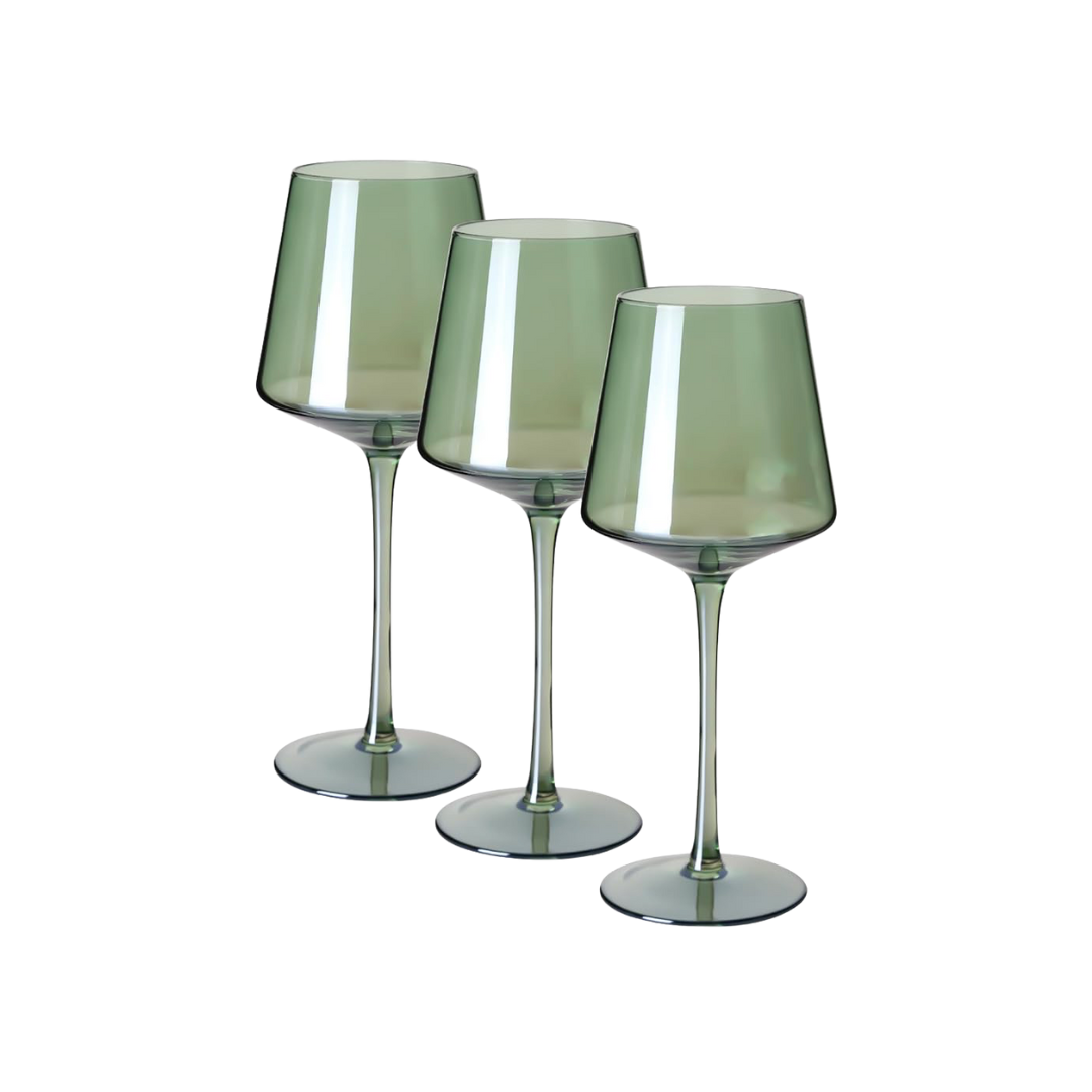 Sage Green Wine Glass