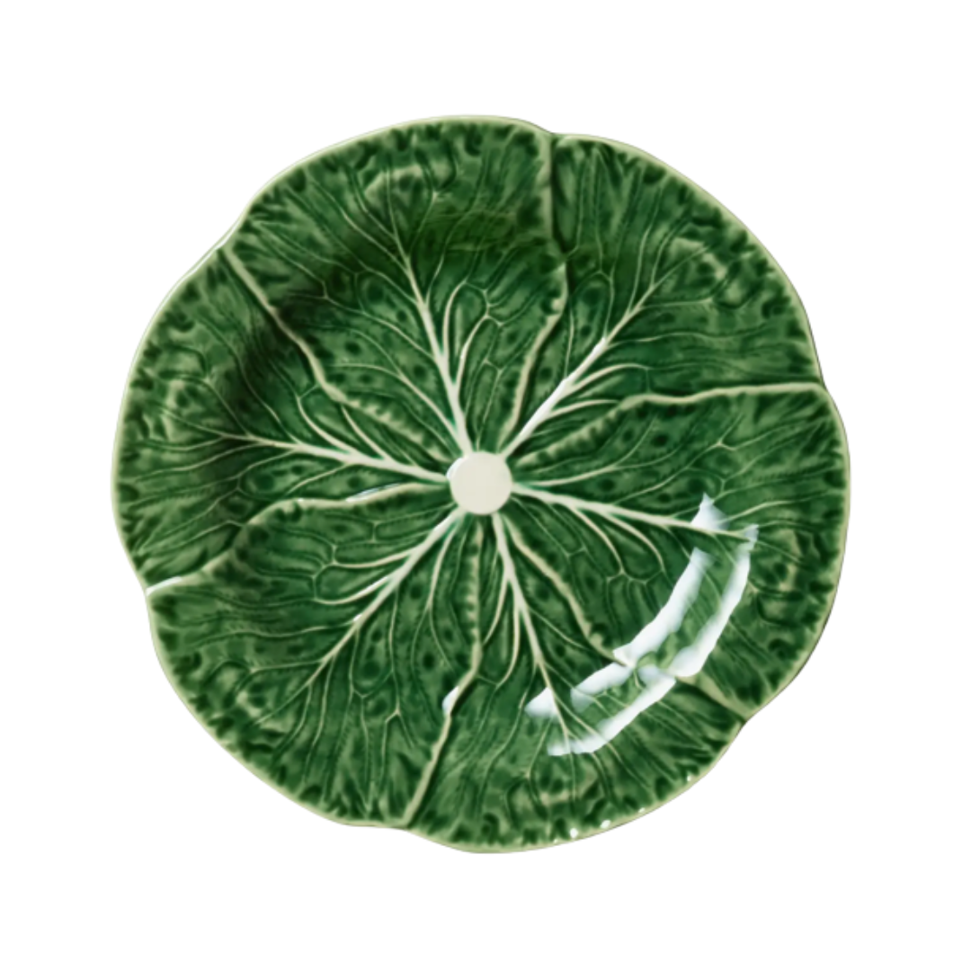 Green Cabbage Ceramic Dinner Plate
