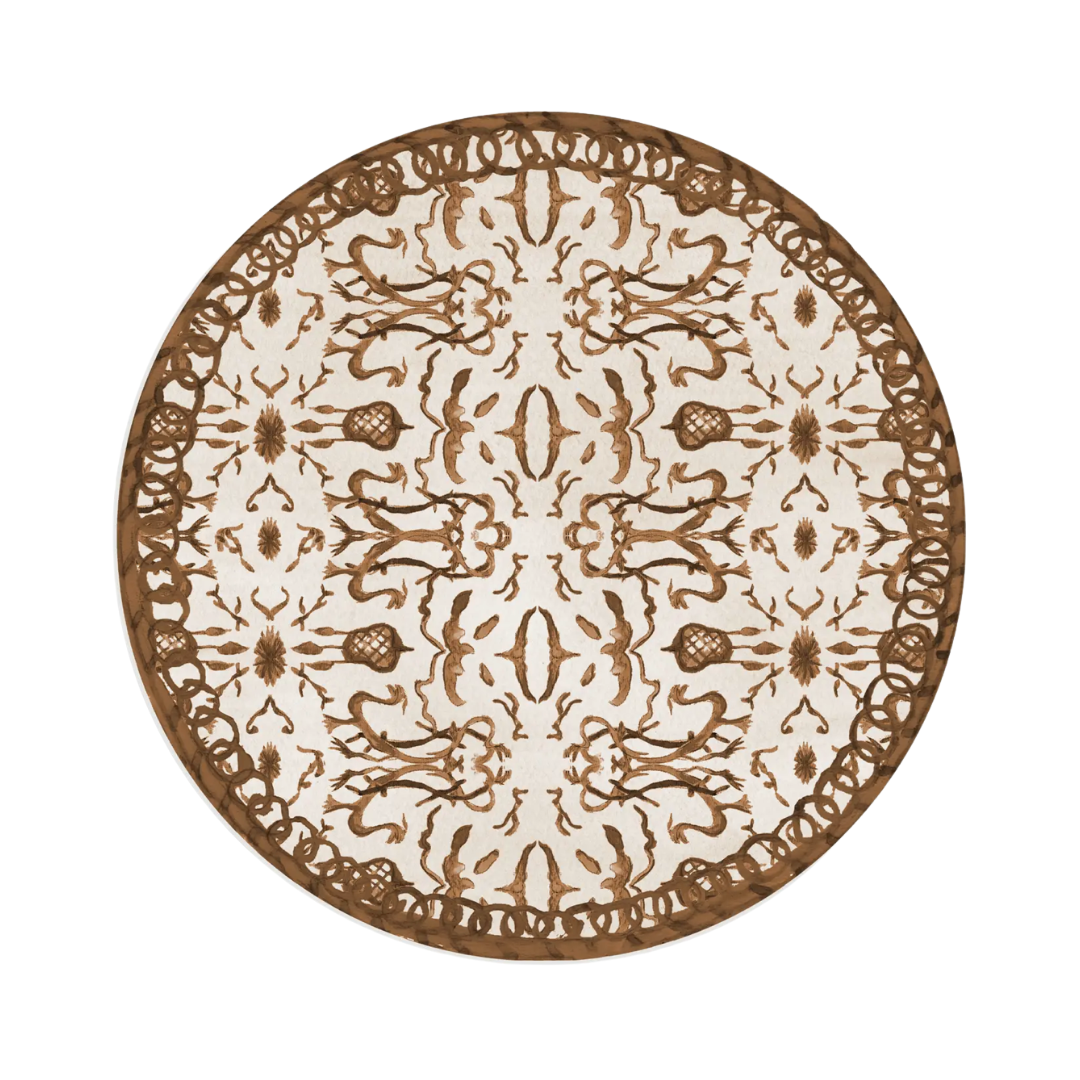 Brown Chinoiserie Pattern Placemat
