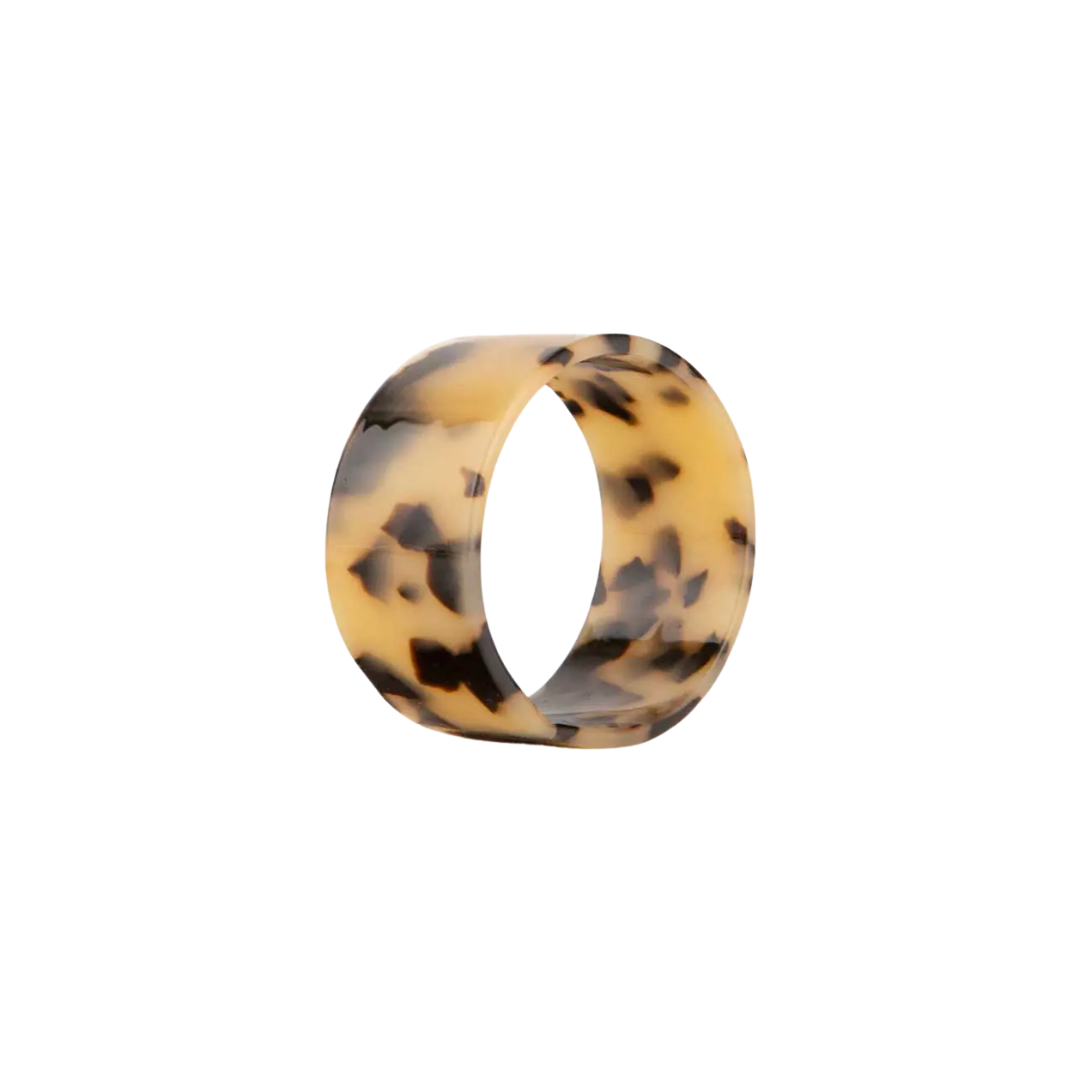 Acetate Light Tortoise Napkin Ring