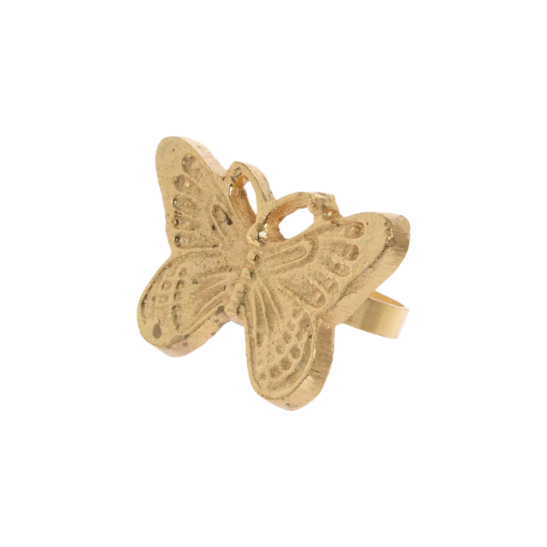 Gold Butterfly Napkin Ring