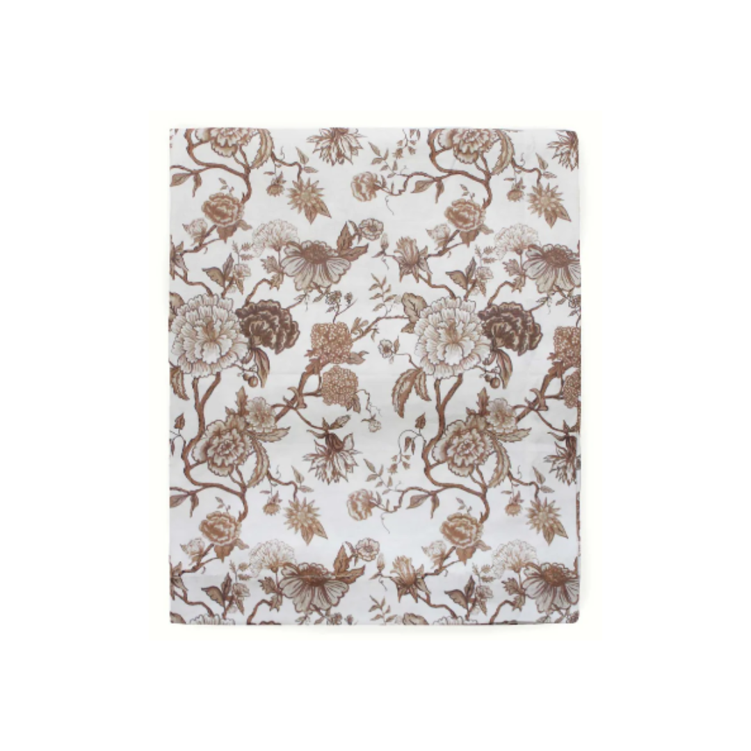 Willamere Chestnut Floral Rectangle Tablecloth