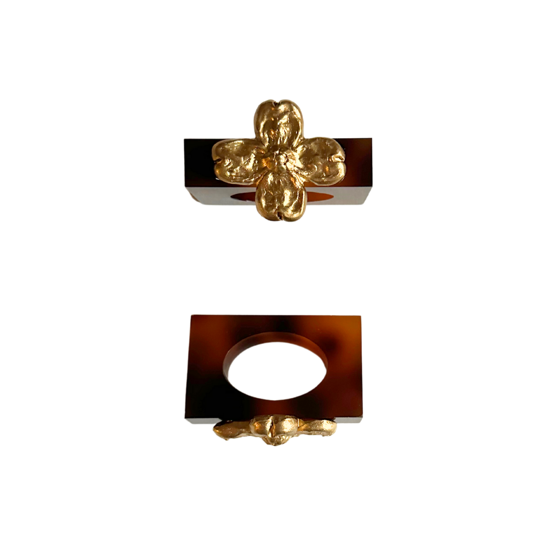 Southern Tribute Tortoise Dogwood Napkin Ring