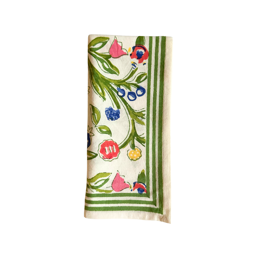 Pomegranate Inc Multicolor Floral Napkin
