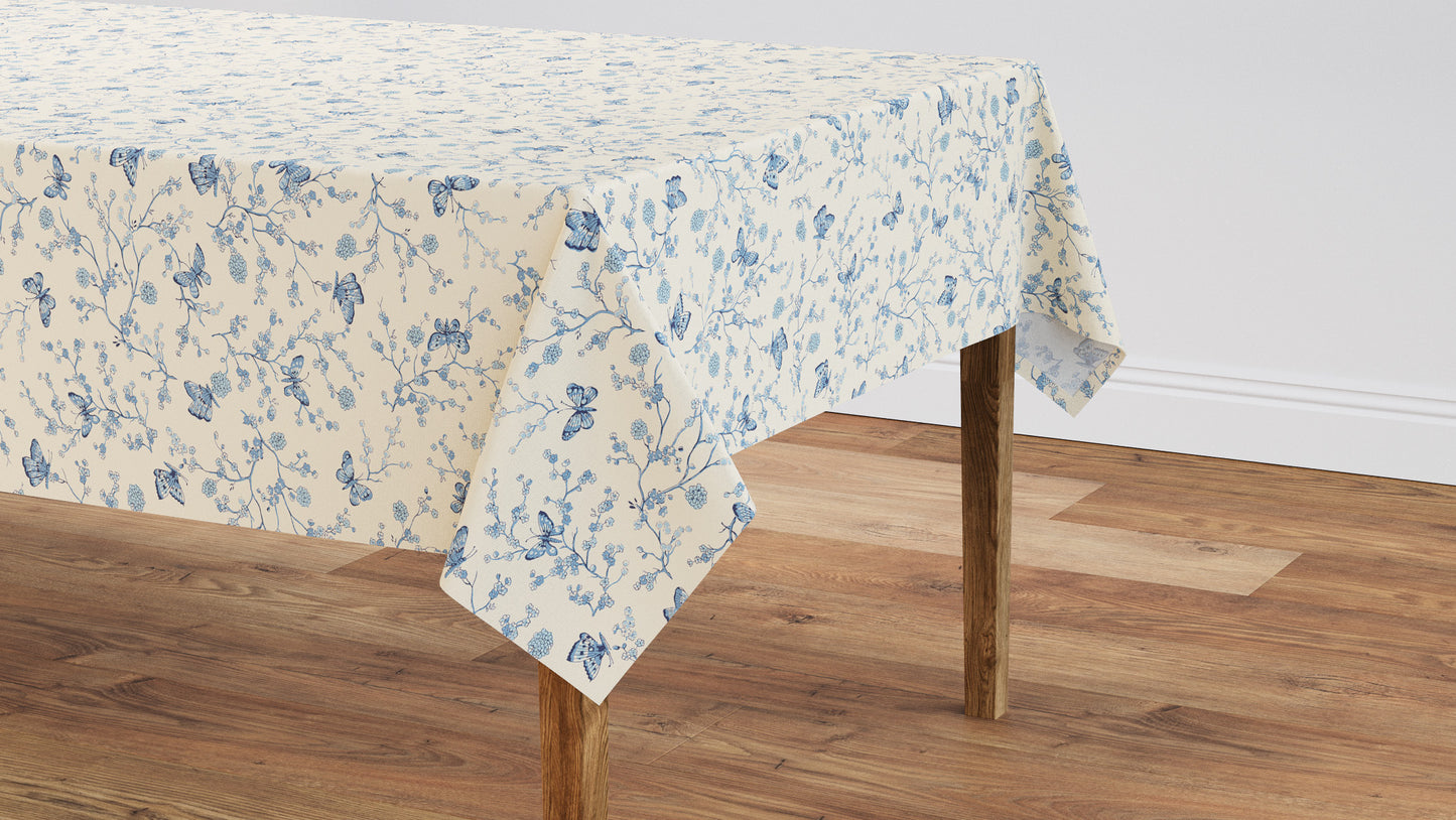 The Inside Blue Butterfly Rectangular Tablecloth