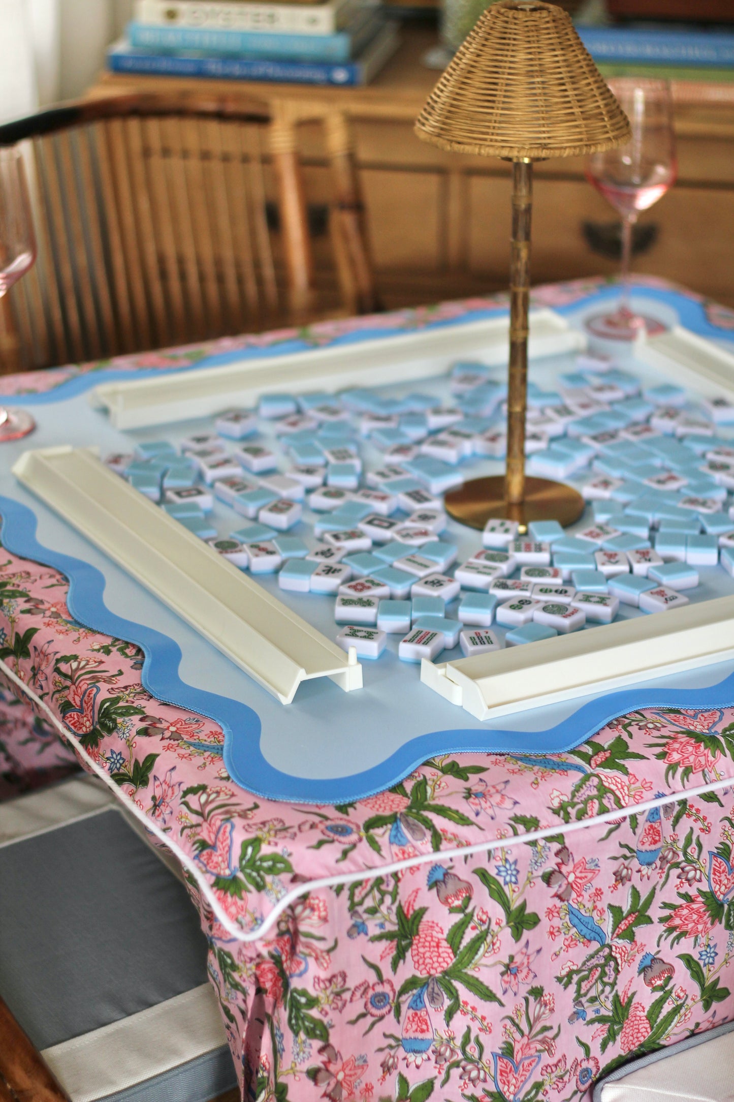 White Mahjong Rack/Pusher