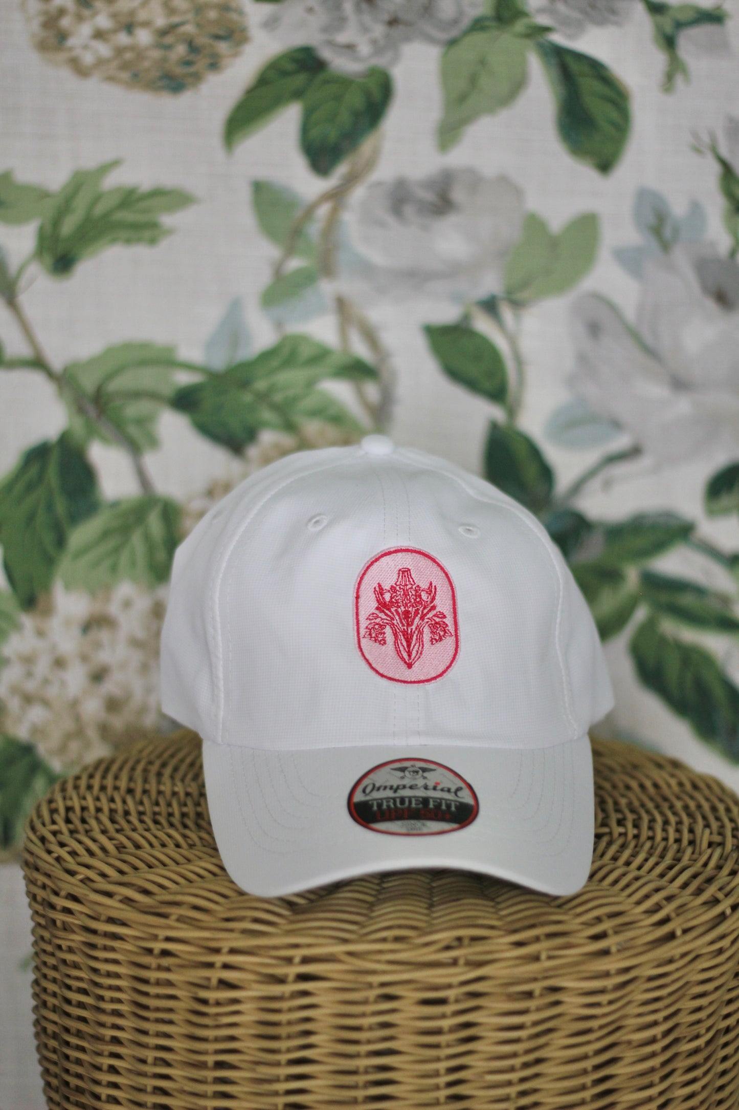 White with Pink Logo Fête & Vignette Hat