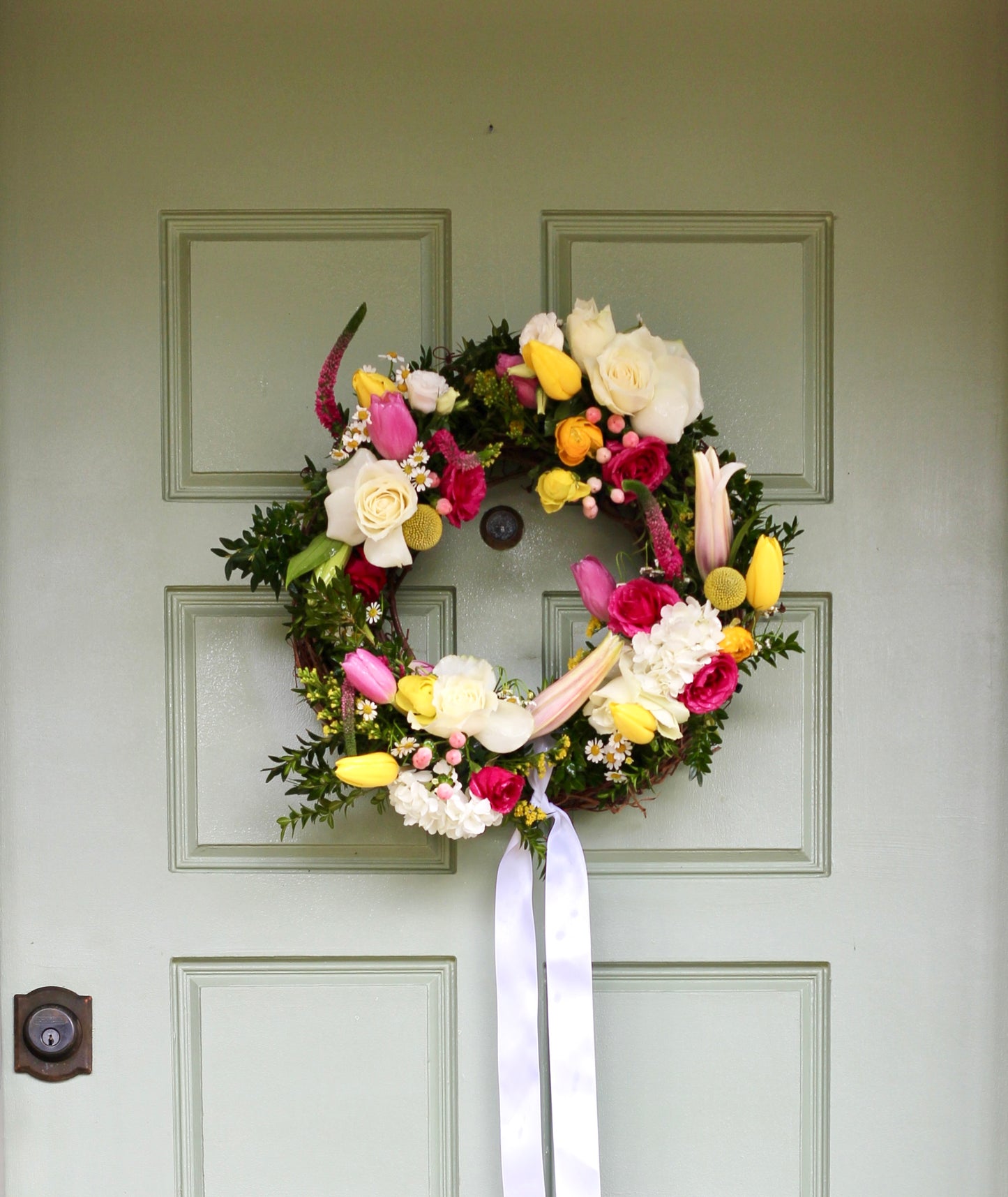 Fresh Floral Wreath - Large