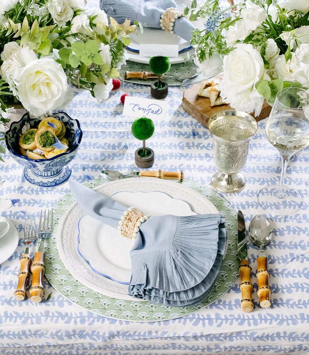 Tuckernuck Blue Vine Rectangular Tablecloth