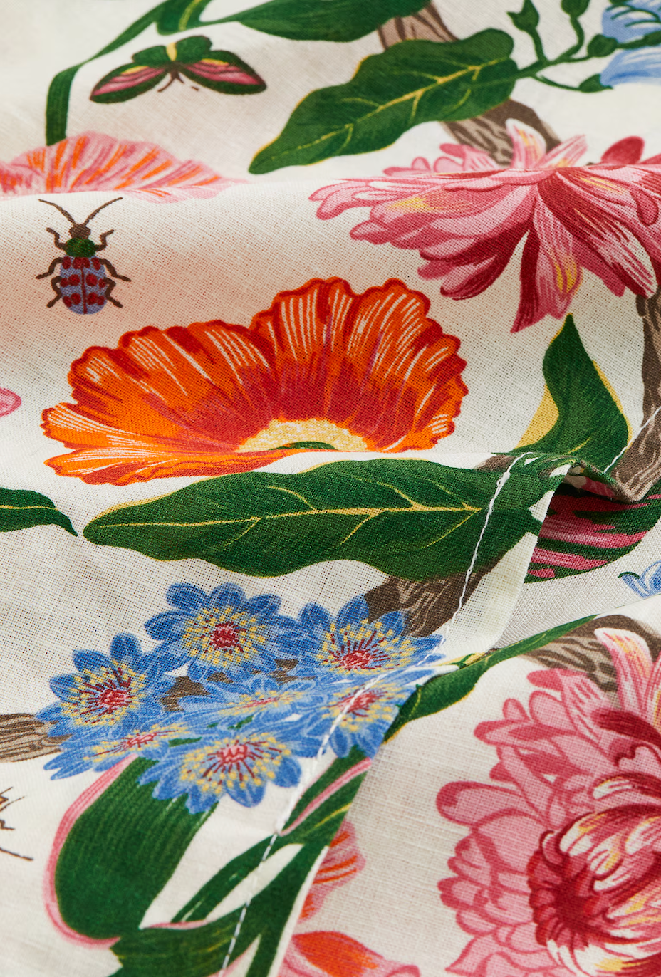 Bright Multicolor Floral Rectangular Tablecloth