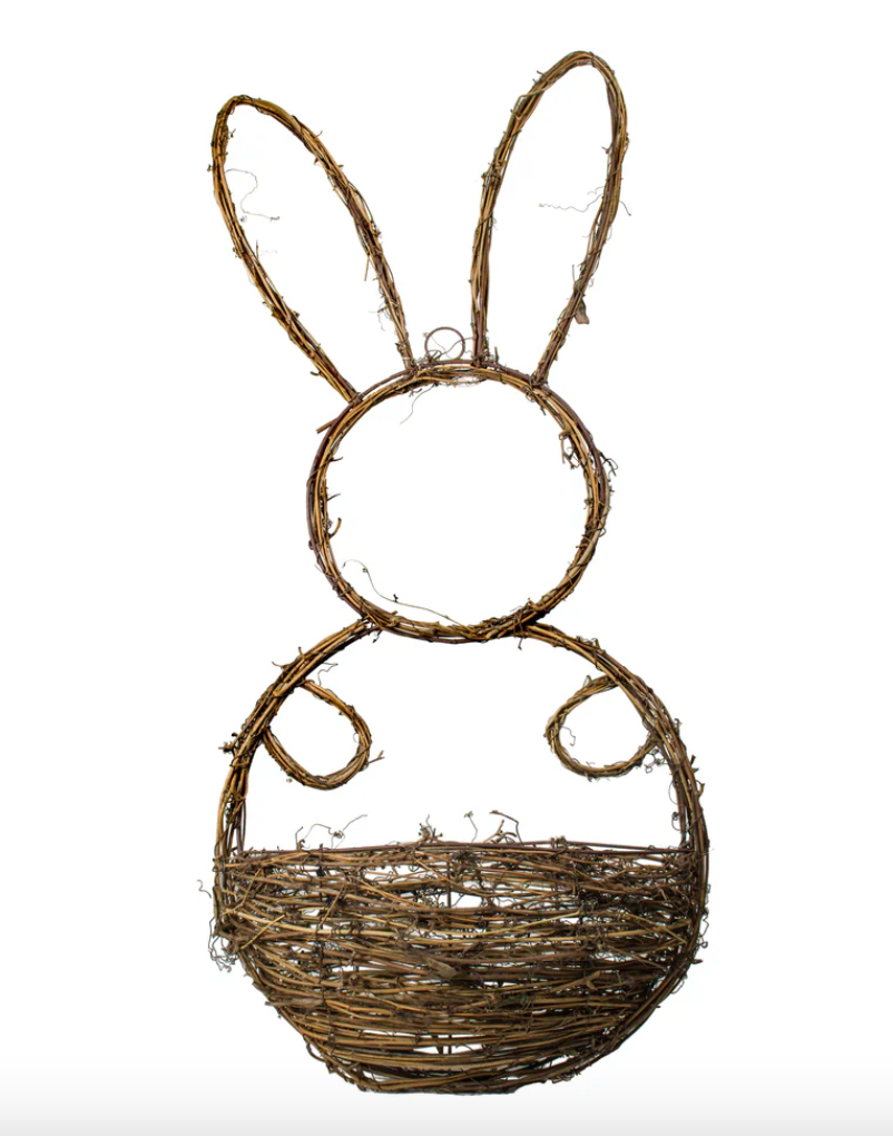 25" Bunny Basket with Flowers Easter Pre-Order