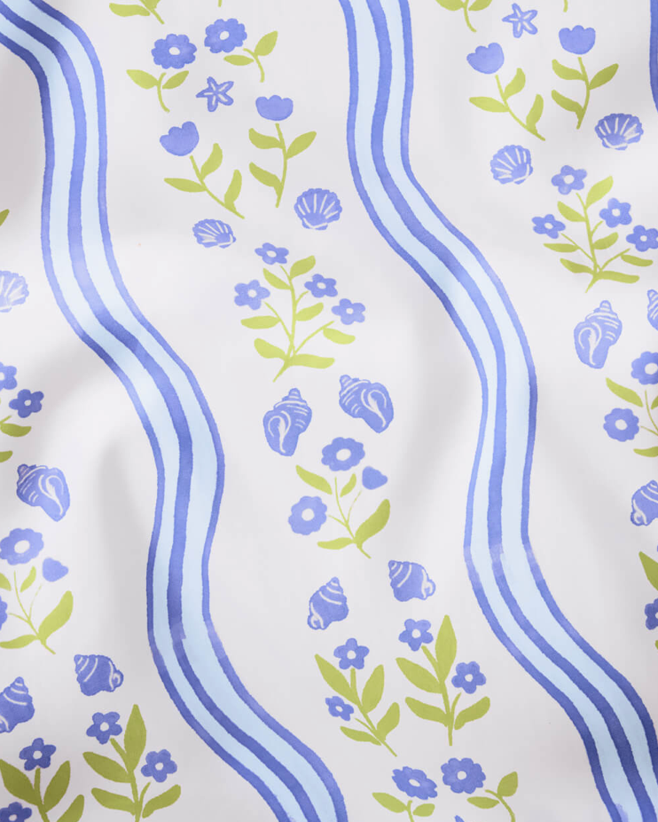 Blue and Green Coastal Tablecloth