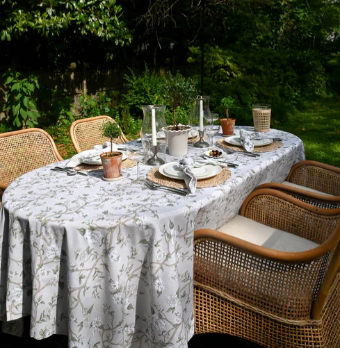 Willamere Camellia Floral Rectangle Tablecloth