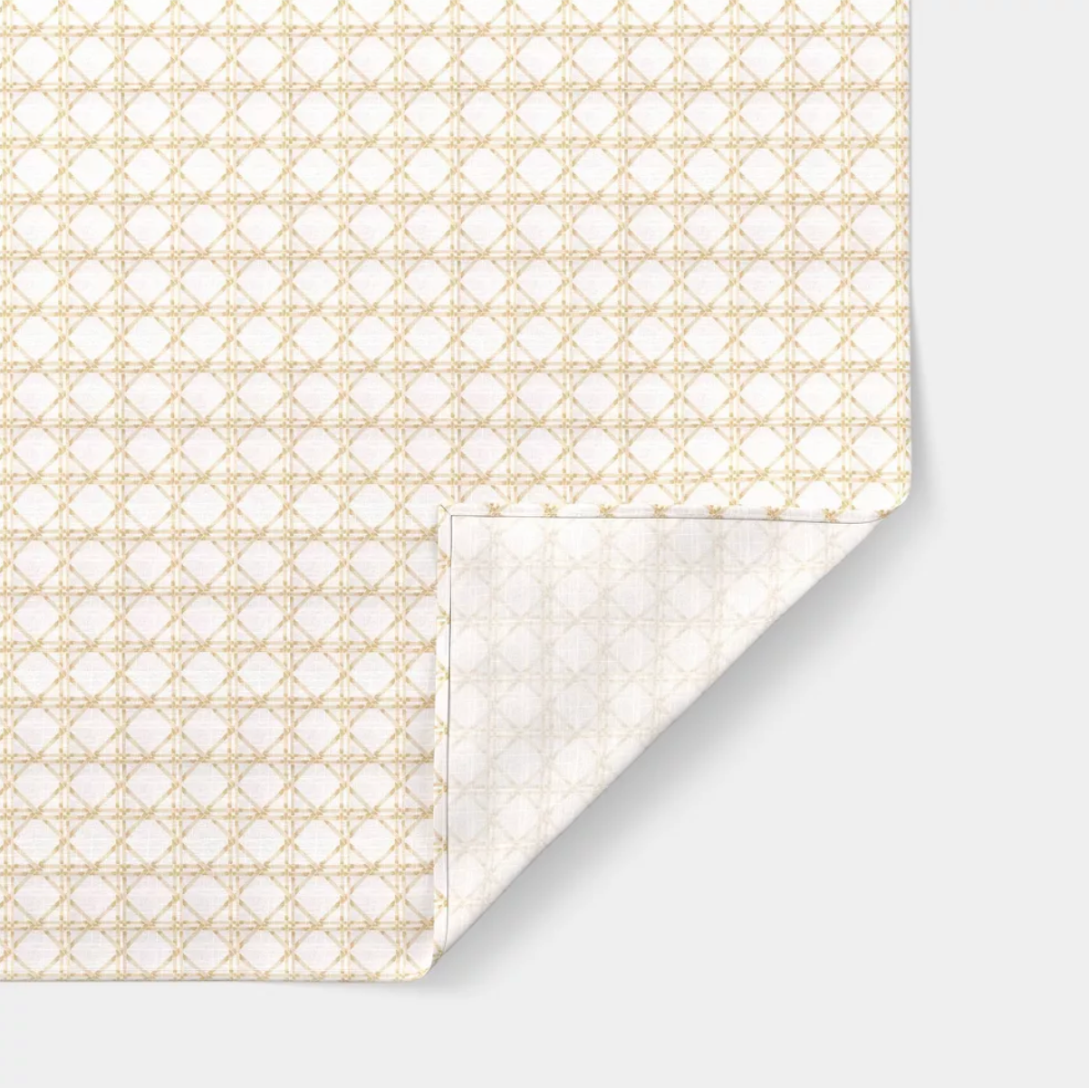 Khaki Lattice Rectangular Tablecloth