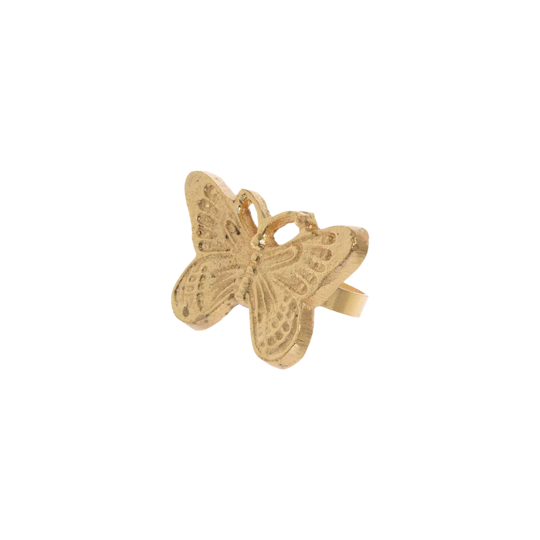 Gold Butterfly Napkin Ring