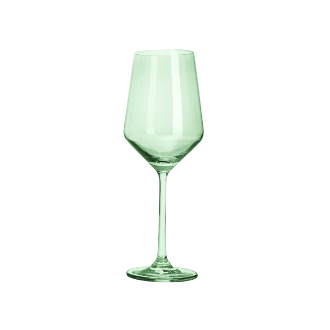 Mint Green Wine Glass
