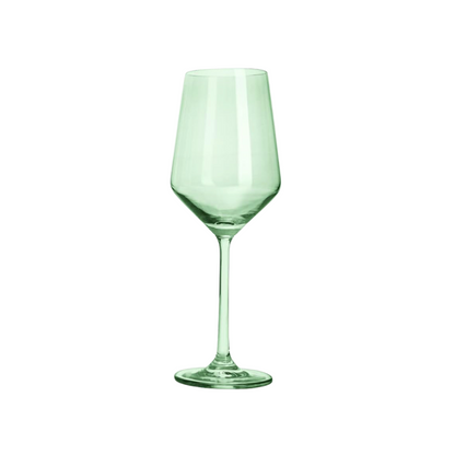 Mint Green Wine Glass