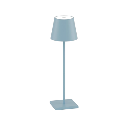 Light Blue Rechargeable Tabletop Lamp