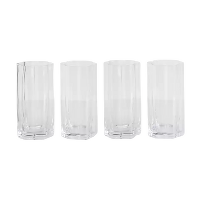 Clear Scallop Glass Tumbler