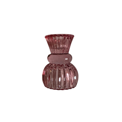 Pink Candlestick Holder