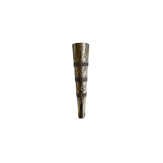 Silver Etched Tussie-Mussie Holder