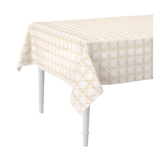 Khaki Lattice Rectangular Tablecloth