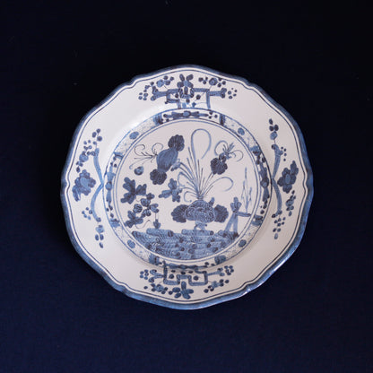 Blue and White Faenza Melamine Dinner Plate