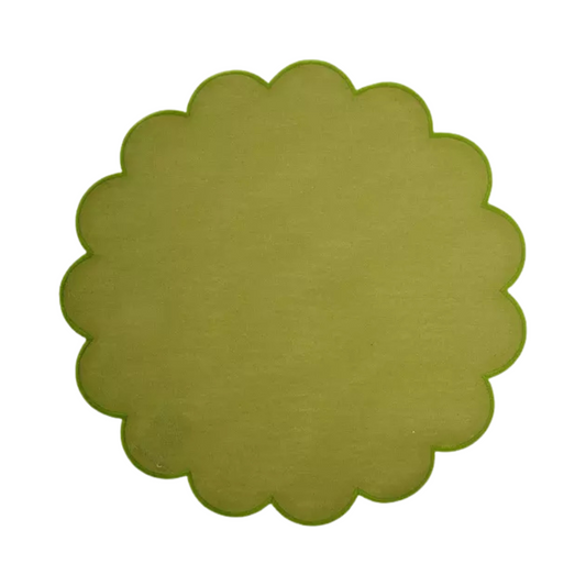 Sage Green Scallop Placemat