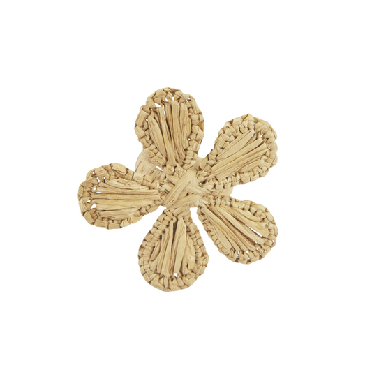 Seagrass Flower Napkin Rings