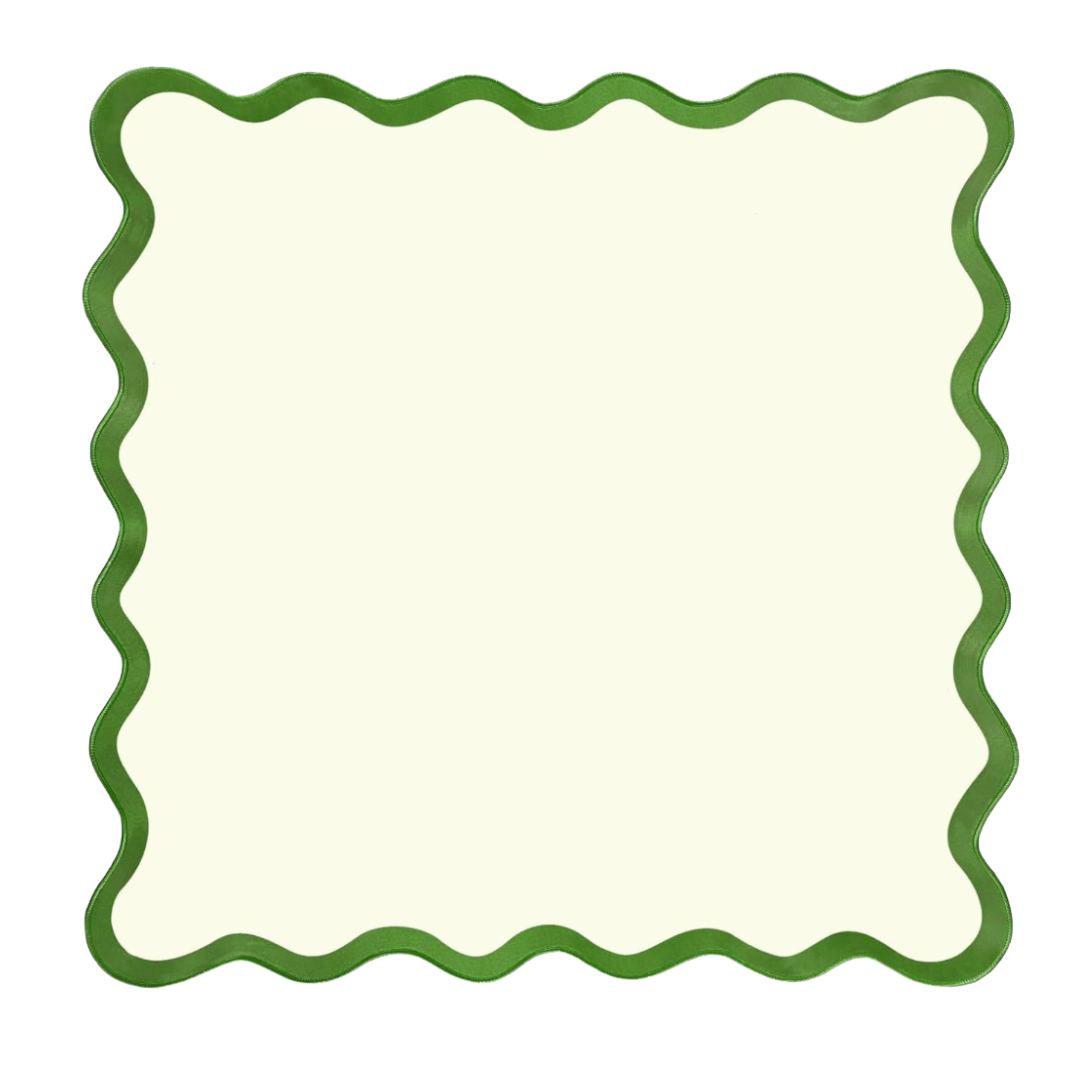 Green Scallop Mahjong Mat