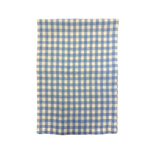 Blue and White Gingham Runner