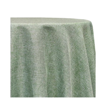 Burlap Texture Sage 108" Round Tablecloth